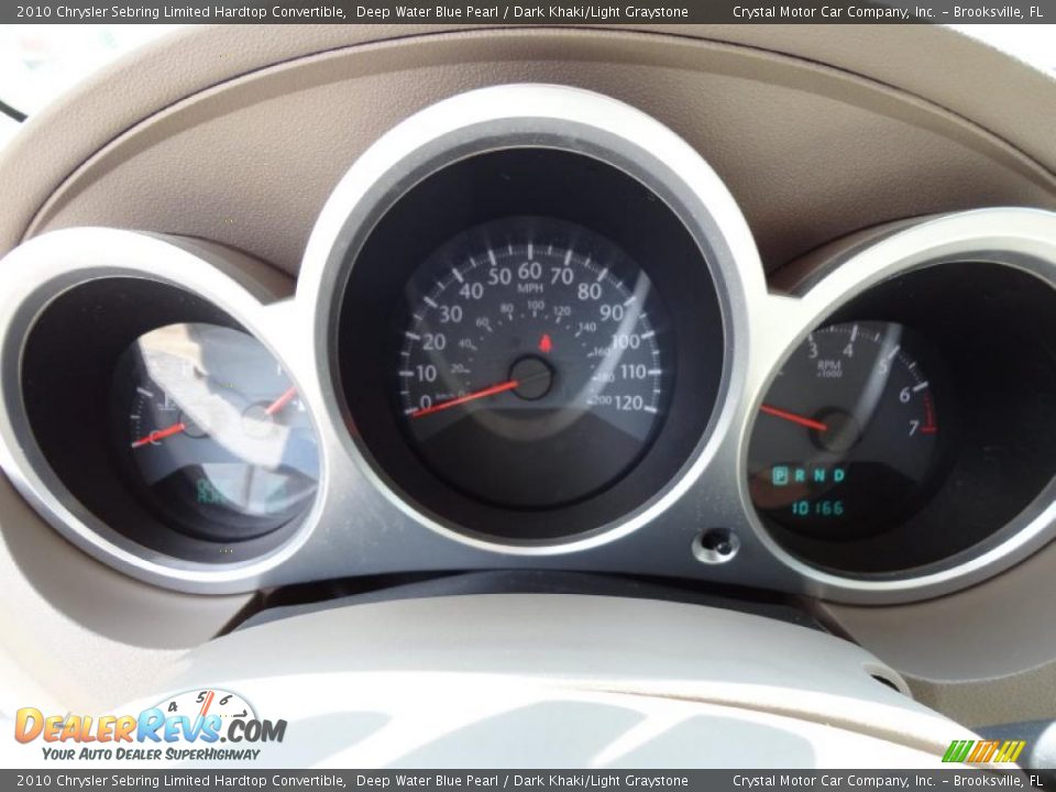 2010 Chrysler Sebring Limited Hardtop Convertible Gauges Photo #25