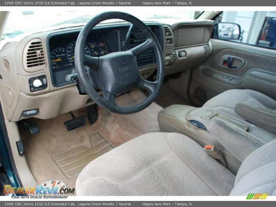 Neutral Interior - 1998 GMC Sierra 1500 SLE Extended Cab Photo #13