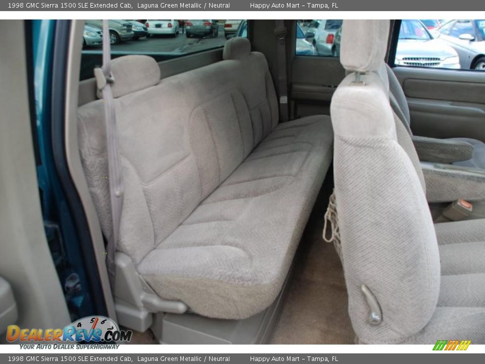 1998 GMC Sierra 1500 SLE Extended Cab Laguna Green Metallic / Neutral Photo #22