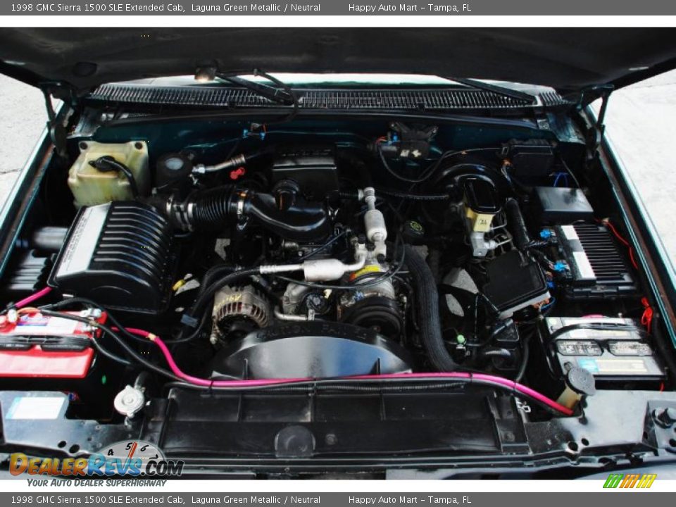 1998 GMC Sierra 1500 SLE Extended Cab 5.0 Liter OHV 16-Valve V8 Engine Photo #23