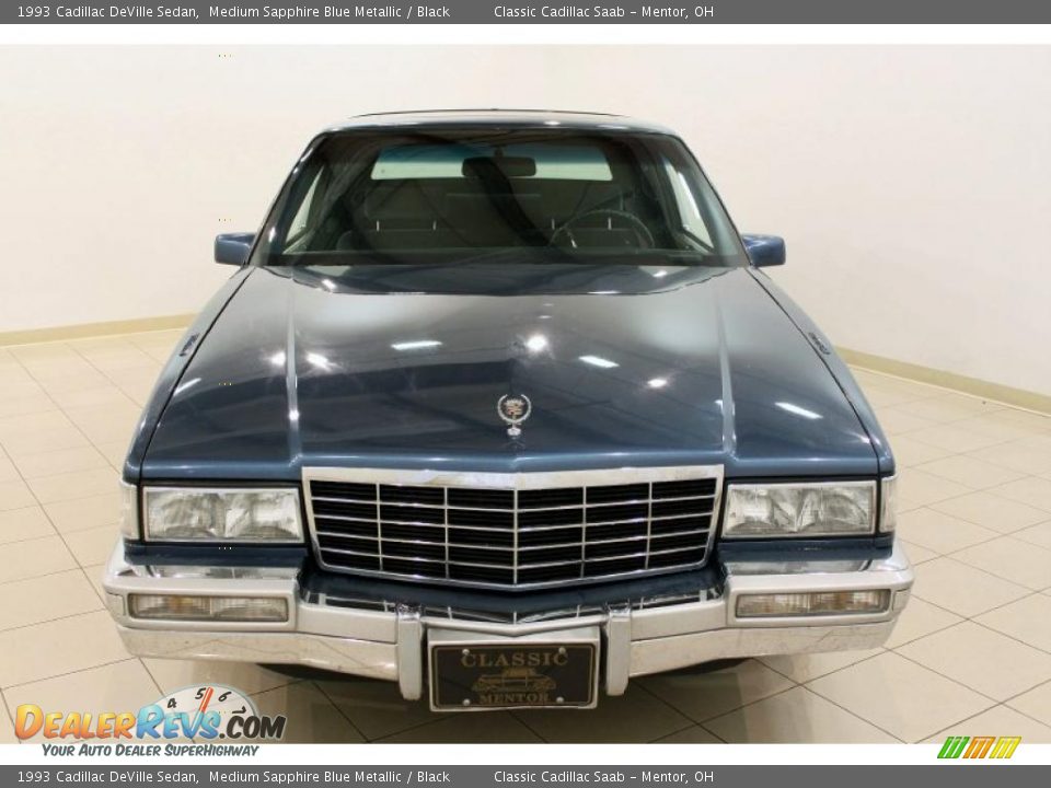 1993 Cadillac DeVille Sedan Medium Sapphire Blue Metallic / Black Photo #2