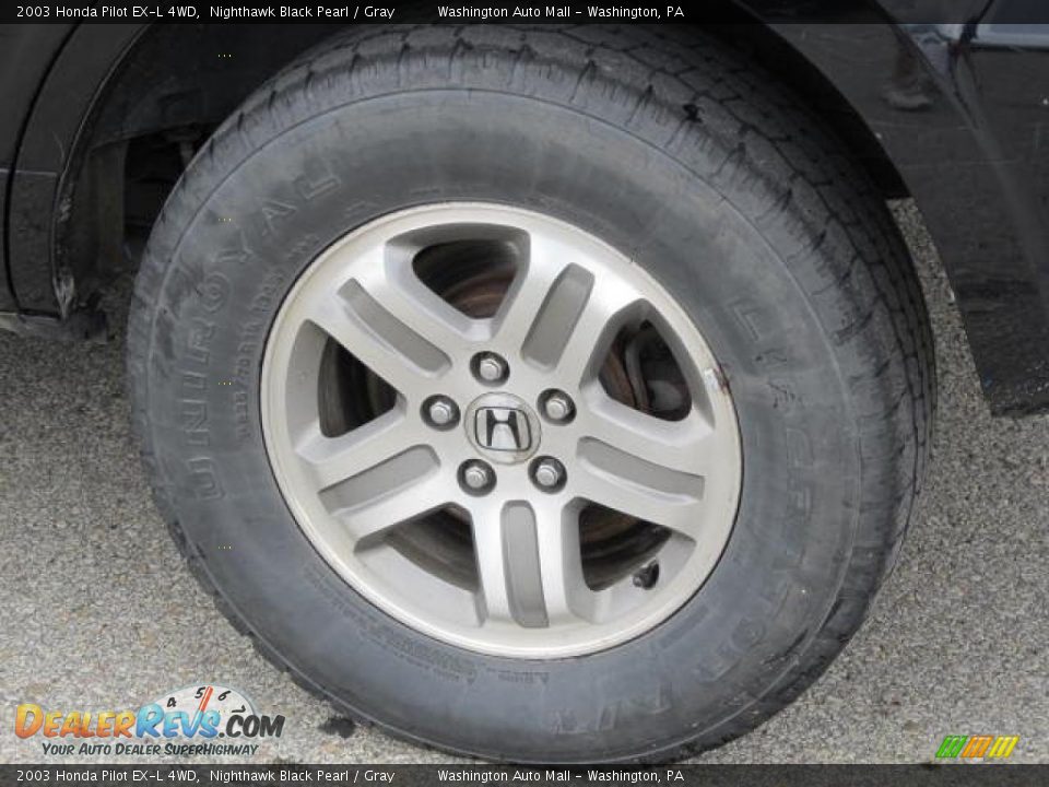 2003 Honda Pilot EX-L 4WD Nighthawk Black Pearl / Gray Photo #4