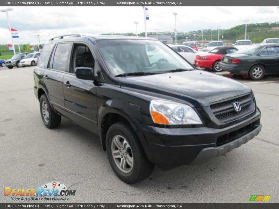 Front 3/4 View of 2003 Honda Pilot EX-L 4WD Photo #9