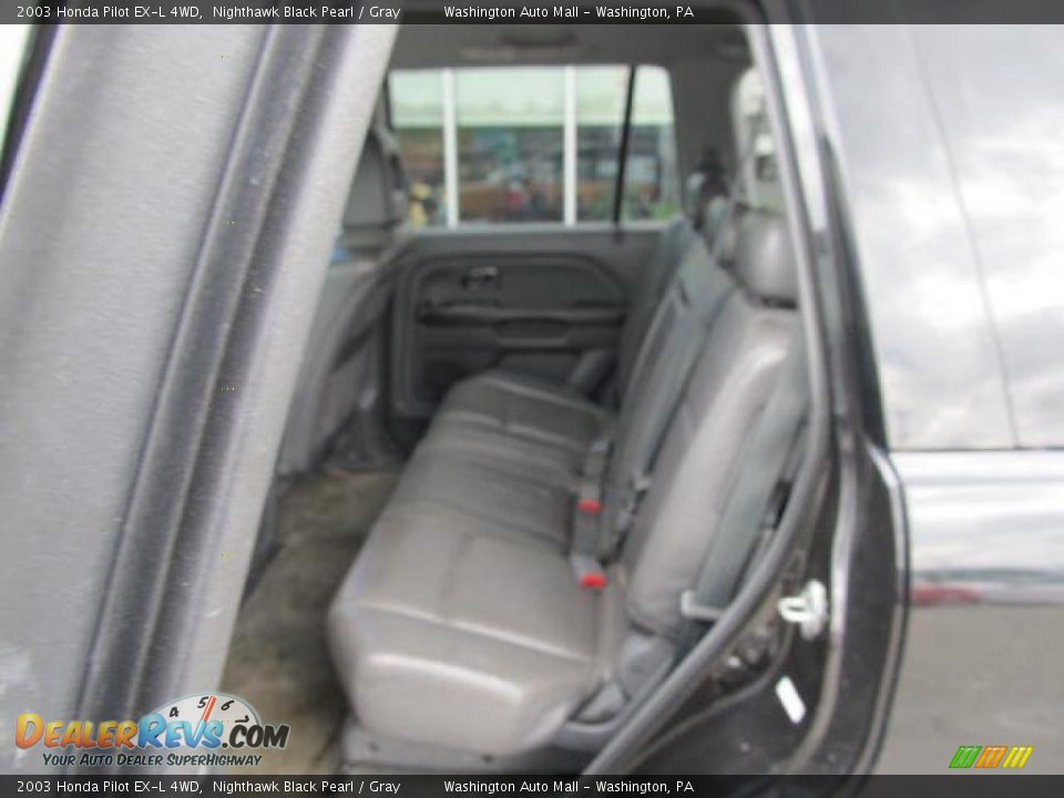 2003 Honda Pilot EX-L 4WD Nighthawk Black Pearl / Gray Photo #16