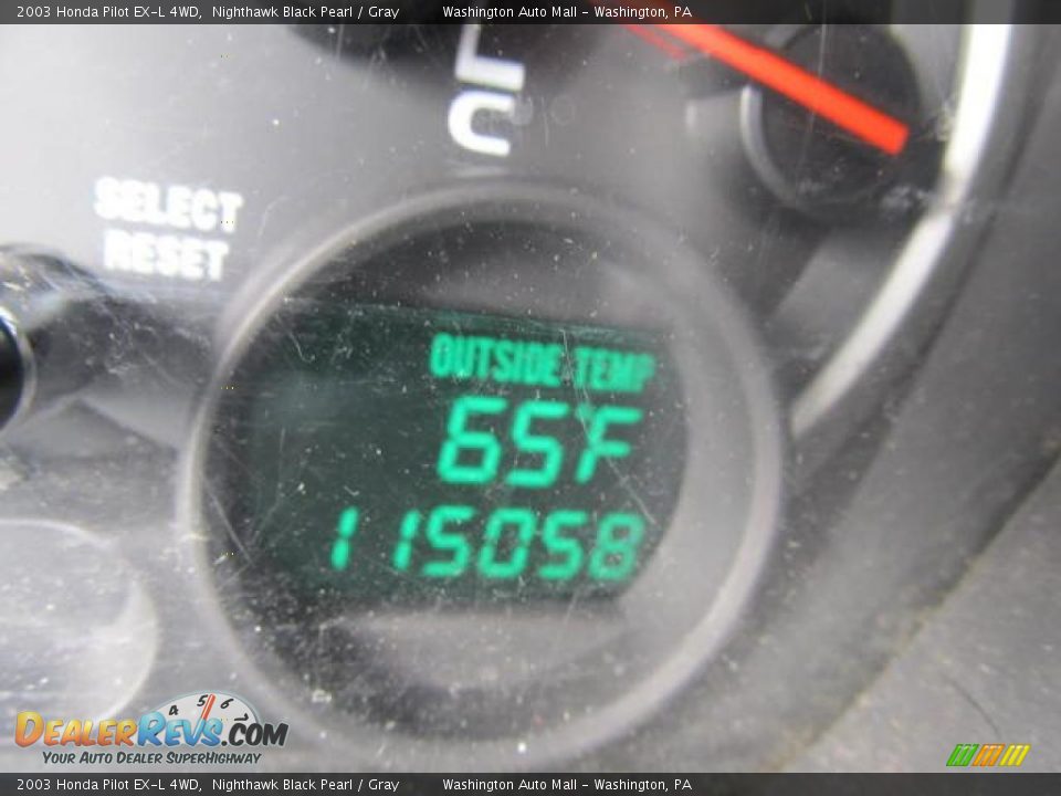 2003 Honda Pilot EX-L 4WD Nighthawk Black Pearl / Gray Photo #20