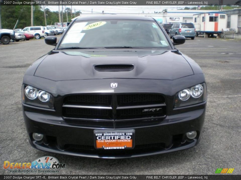 2007 Dodge Charger SRT-8 Brilliant Black Crystal Pearl / Dark Slate Gray/Light Slate Gray Photo #2
