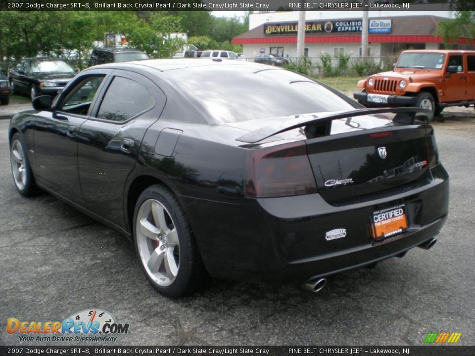 2007 Dodge Charger SRT-8 Brilliant Black Crystal Pearl / Dark Slate Gray/Light Slate Gray Photo #7
