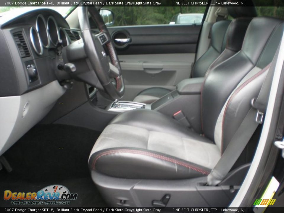 2007 Dodge Charger SRT-8 Brilliant Black Crystal Pearl / Dark Slate Gray/Light Slate Gray Photo #13
