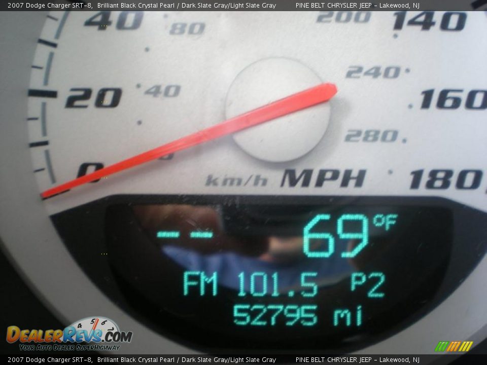 2007 Dodge Charger SRT-8 Brilliant Black Crystal Pearl / Dark Slate Gray/Light Slate Gray Photo #15