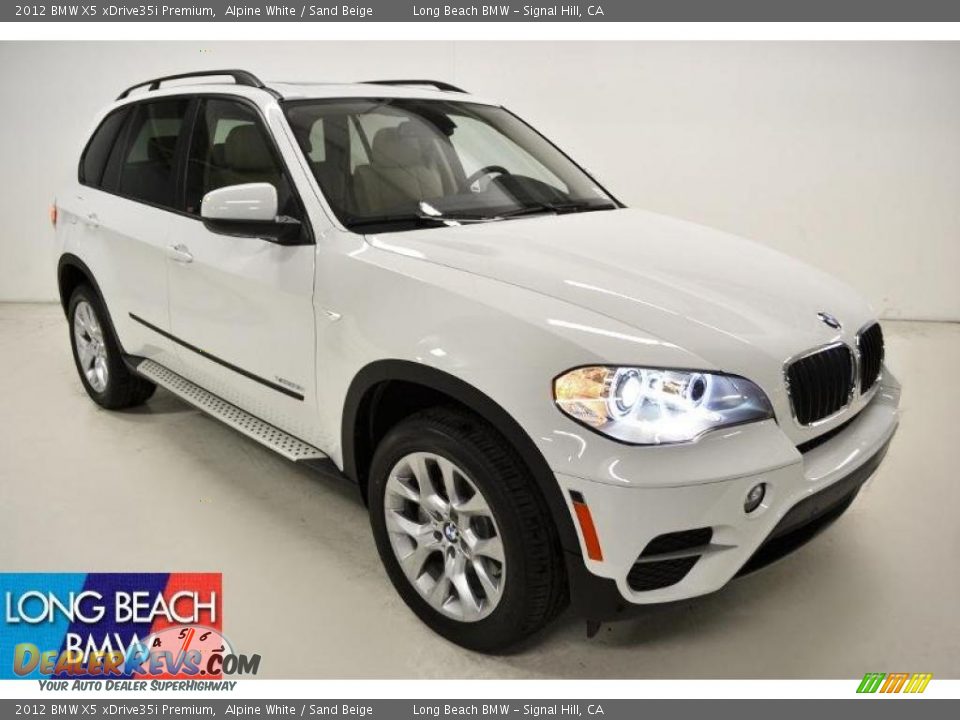 2012 BMW X5 xDrive35i Premium Alpine White / Sand Beige Photo #1