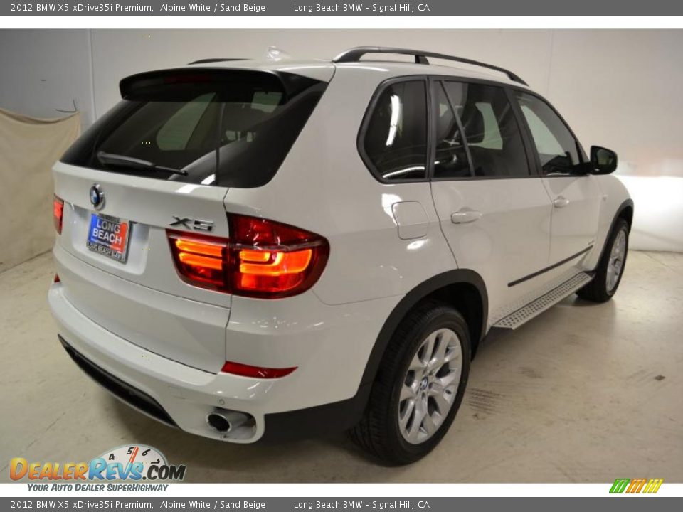 2012 BMW X5 xDrive35i Premium Alpine White / Sand Beige Photo #7