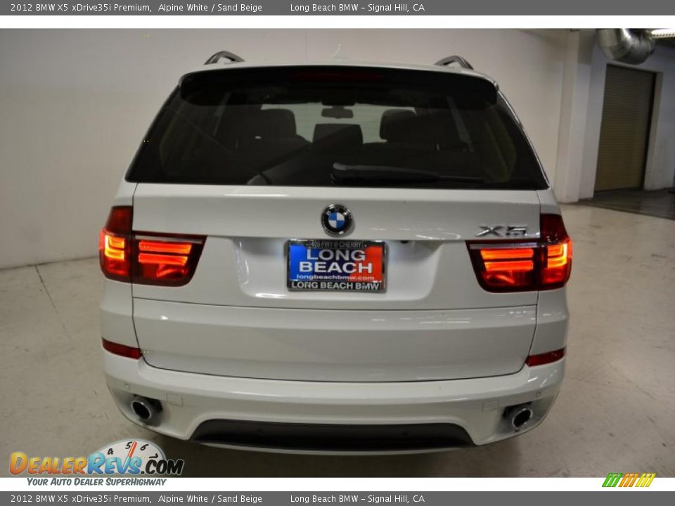 2012 BMW X5 xDrive35i Premium Alpine White / Sand Beige Photo #8