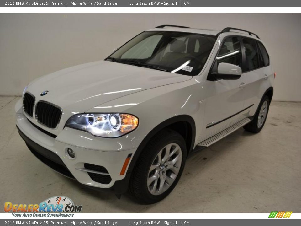2012 BMW X5 xDrive35i Premium Alpine White / Sand Beige Photo #10