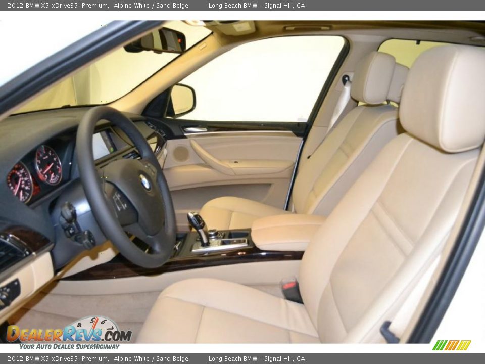 2012 BMW X5 xDrive35i Premium Alpine White / Sand Beige Photo #15