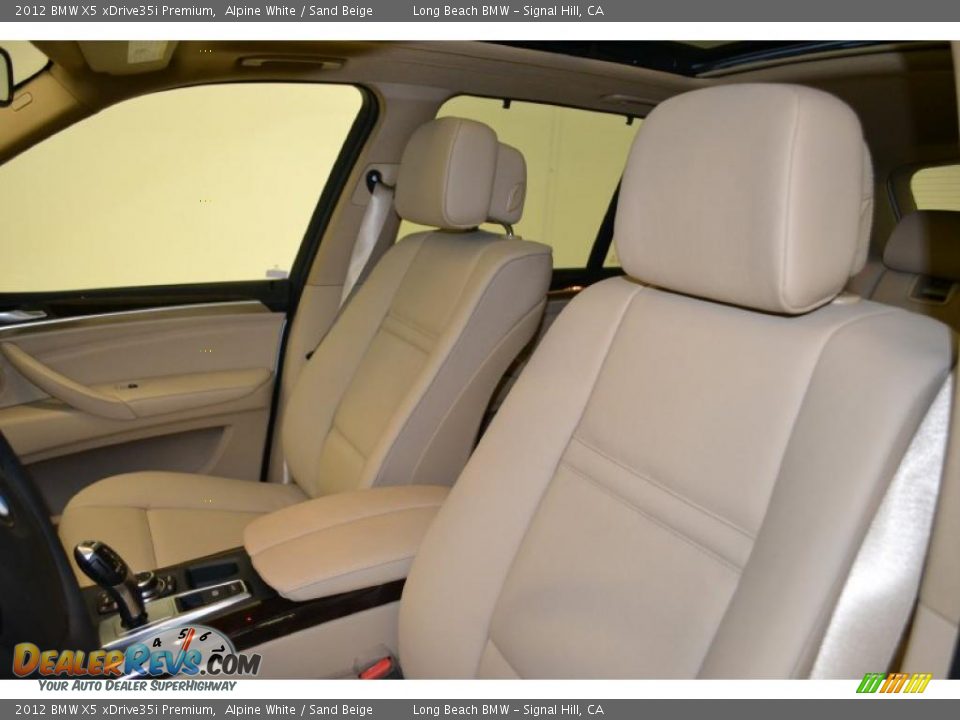 2012 BMW X5 xDrive35i Premium Alpine White / Sand Beige Photo #16