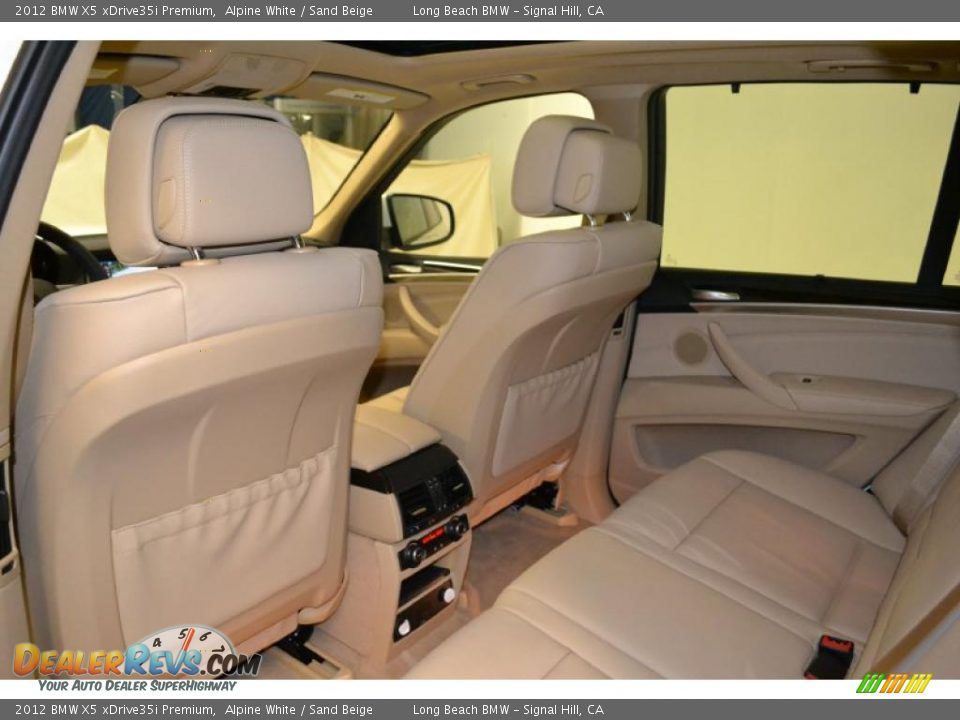 2012 BMW X5 xDrive35i Premium Alpine White / Sand Beige Photo #20