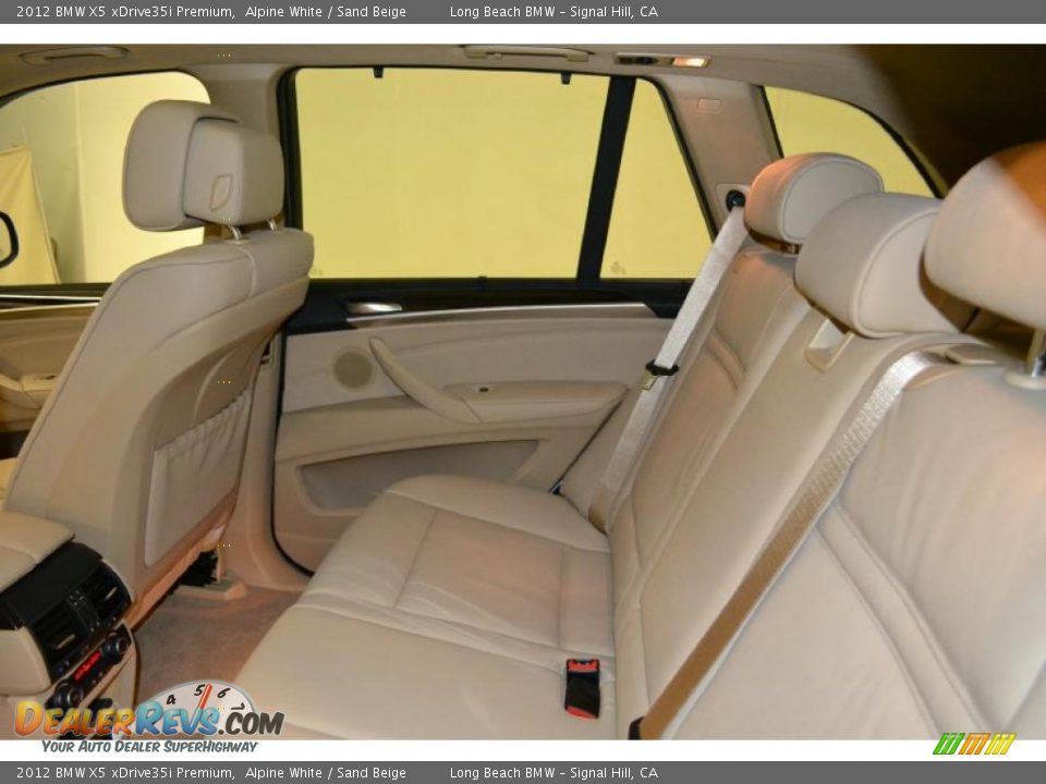 2012 BMW X5 xDrive35i Premium Alpine White / Sand Beige Photo #21