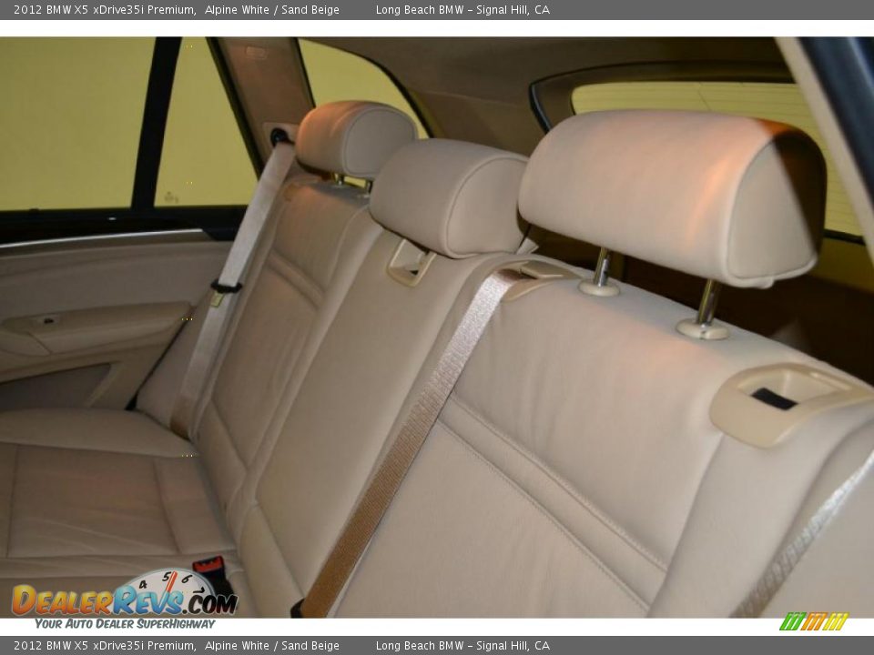2012 BMW X5 xDrive35i Premium Alpine White / Sand Beige Photo #22