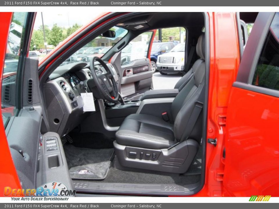 Black Interior - 2011 Ford F150 FX4 SuperCrew 4x4 Photo #11