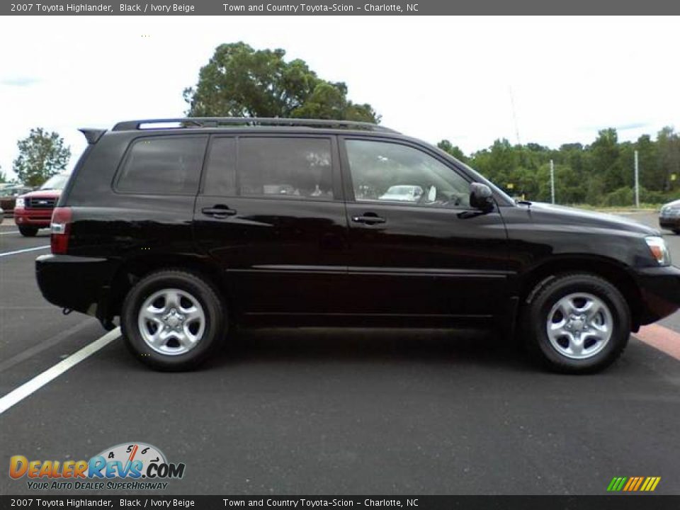 2007 Toyota Highlander Black Ivory Beige Photo 18