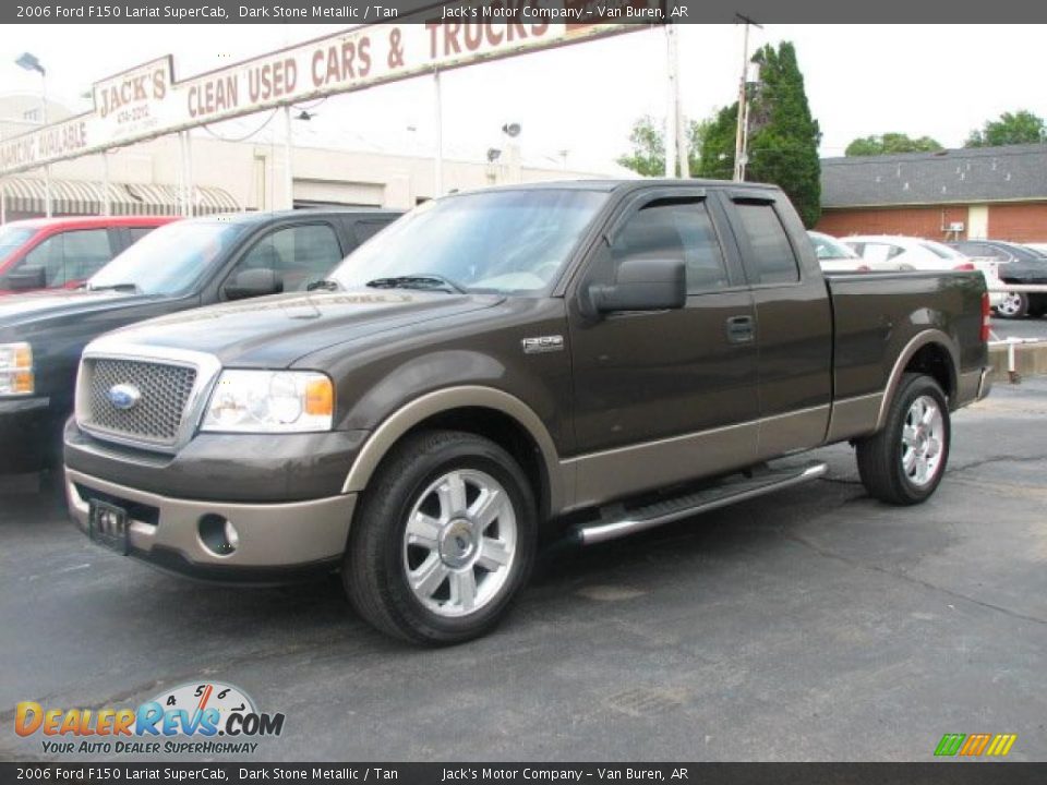 2006 Ford F150 Lariat SuperCab Dark Stone Metallic / Tan Photo #1