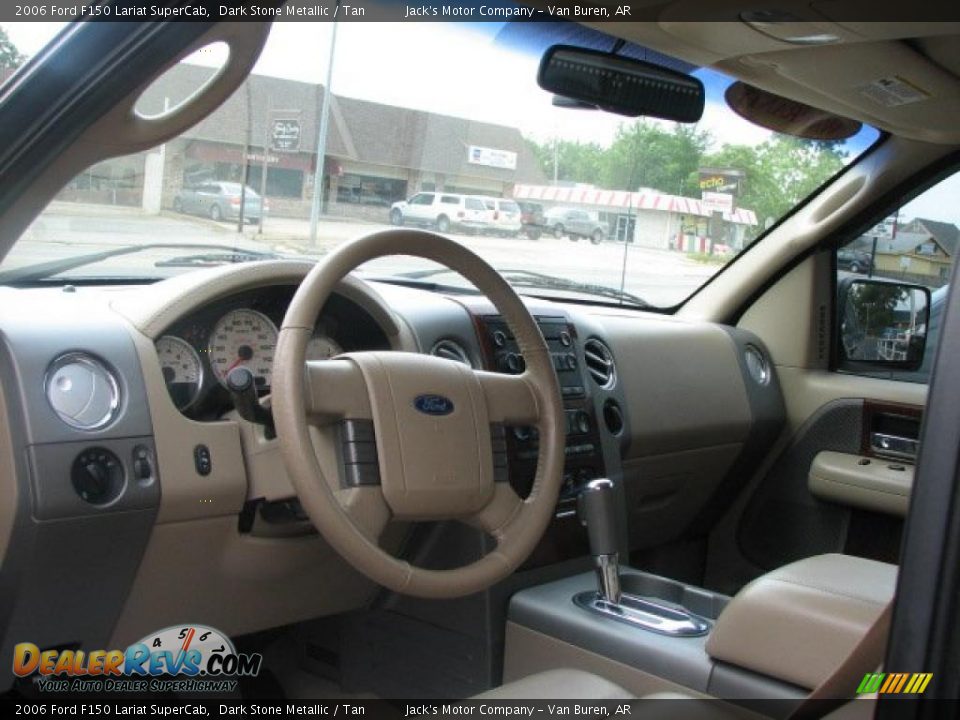 2006 Ford F150 Lariat SuperCab Dark Stone Metallic / Tan Photo #6