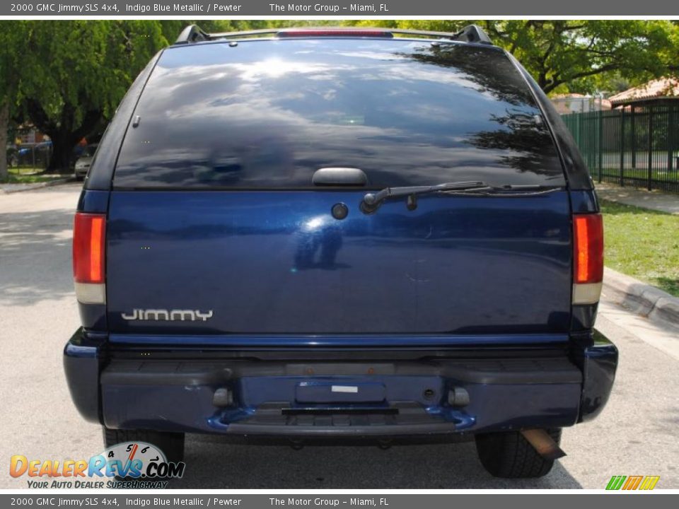 2000 GMC Jimmy SLS 4x4 Indigo Blue Metallic / Pewter Photo #5