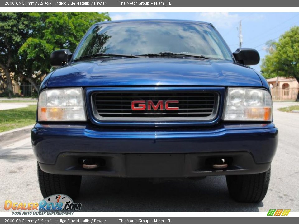 2000 GMC Jimmy SLS 4x4 Indigo Blue Metallic / Pewter Photo #7