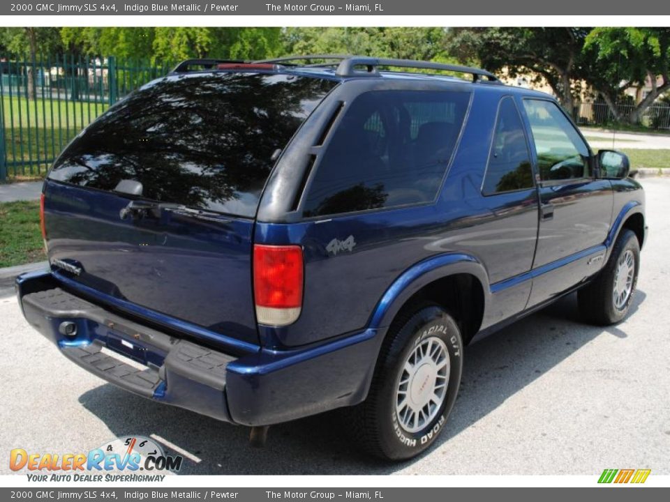 2000 GMC Jimmy SLS 4x4 Indigo Blue Metallic / Pewter Photo #9