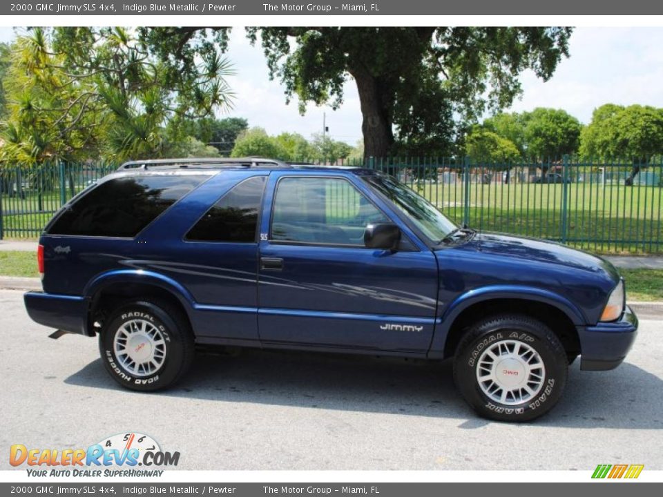 Indigo Blue Metallic 2000 GMC Jimmy SLS 4x4 Photo #11