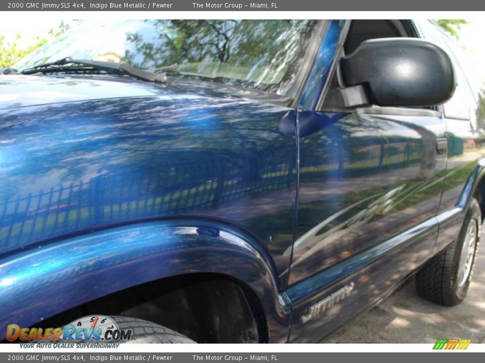 2000 GMC Jimmy SLS 4x4 Indigo Blue Metallic / Pewter Photo #13