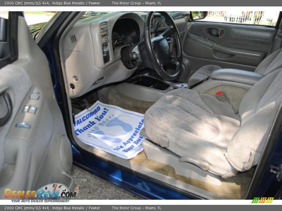 Pewter Interior - 2000 GMC Jimmy SLS 4x4 Photo #23