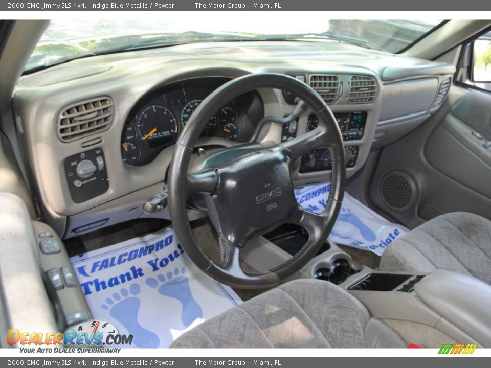 Pewter Interior - 2000 GMC Jimmy SLS 4x4 Photo #32