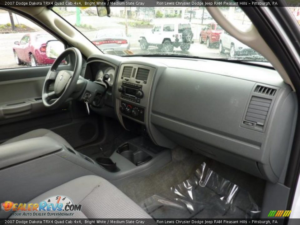 Medium Slate Gray Interior - 2007 Dodge Dakota TRX4 Quad Cab 4x4 Photo #14