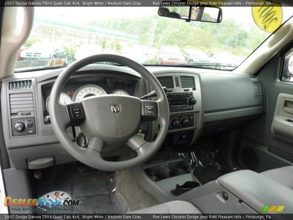 Medium Slate Gray Interior - 2007 Dodge Dakota TRX4 Quad Cab 4x4 Photo #20