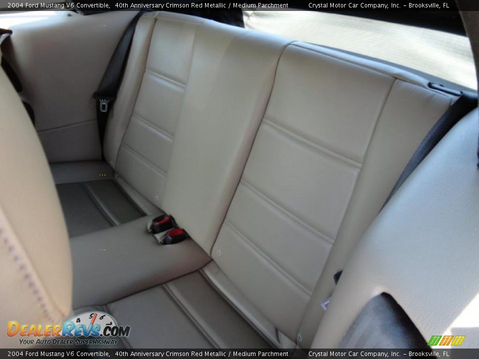 Rear Seat of 2004 Ford Mustang V6 Convertible Photo #6