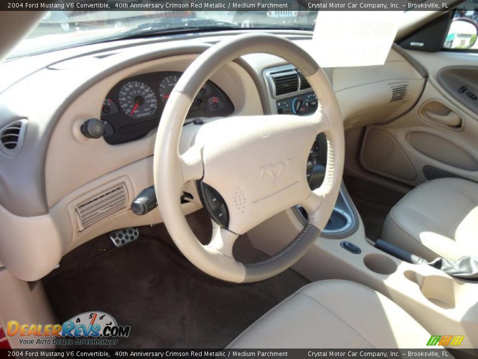 Dashboard of 2004 Ford Mustang V6 Convertible Photo #7