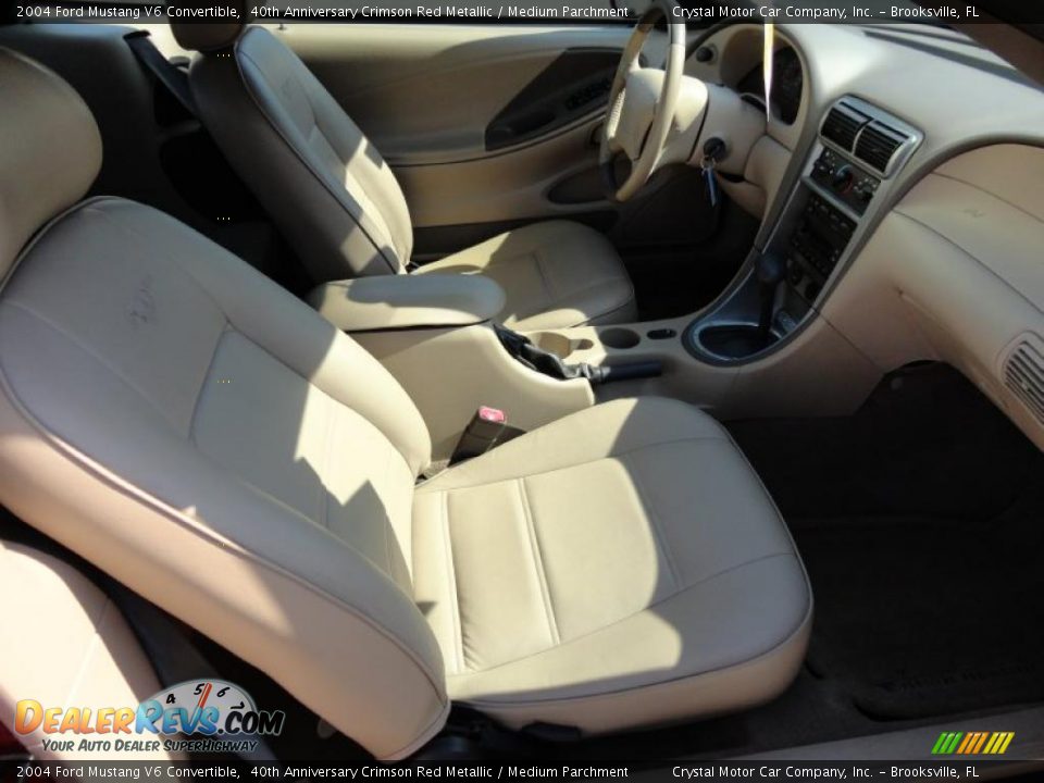 Front Seat of 2004 Ford Mustang V6 Convertible Photo #14