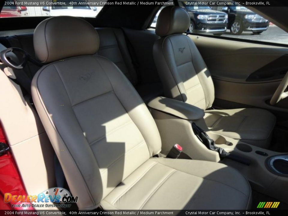 Front Seat of 2004 Ford Mustang V6 Convertible Photo #15