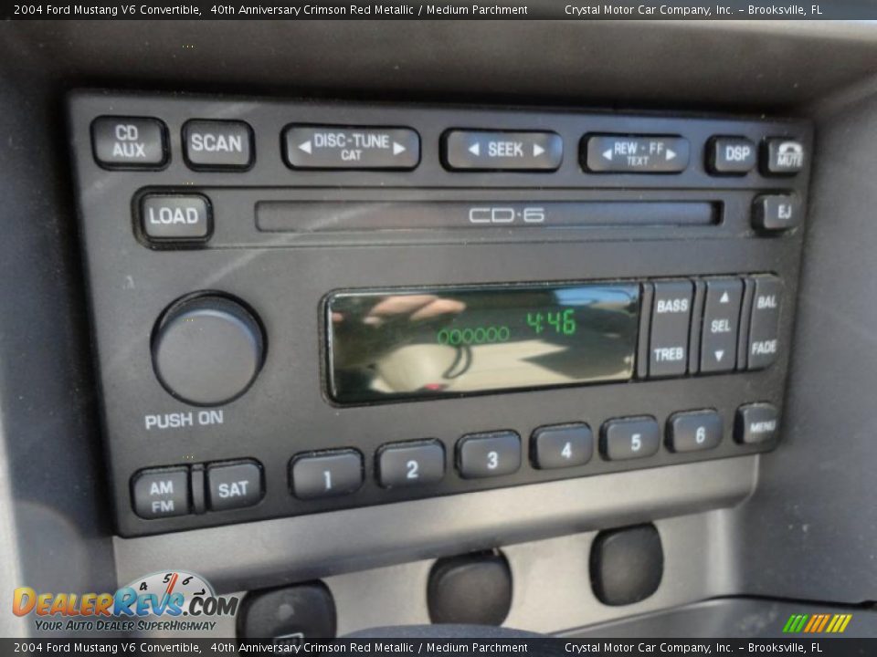 Audio System of 2004 Ford Mustang V6 Convertible Photo #26