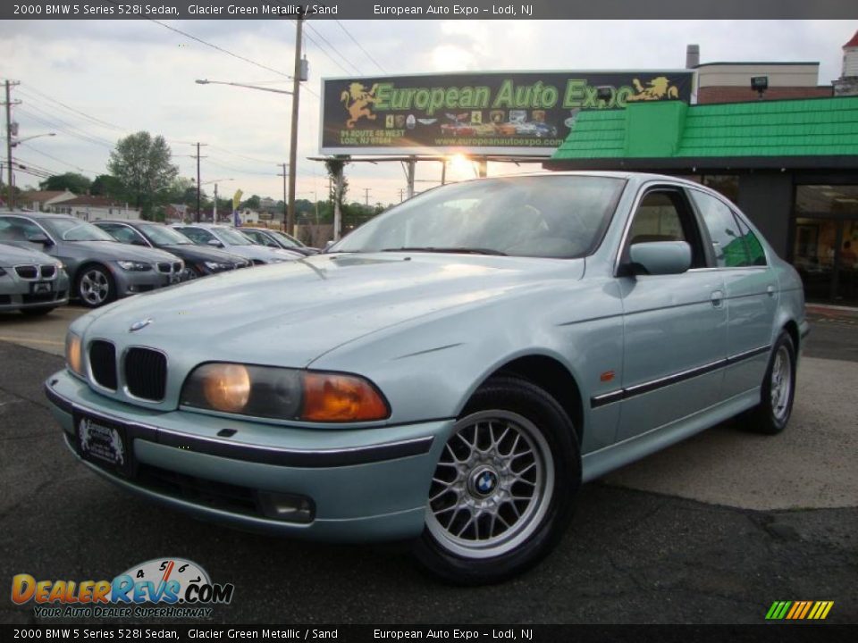 2000 BMW 5 Series 528i Sedan Glacier Green Metallic / Sand Photo #1