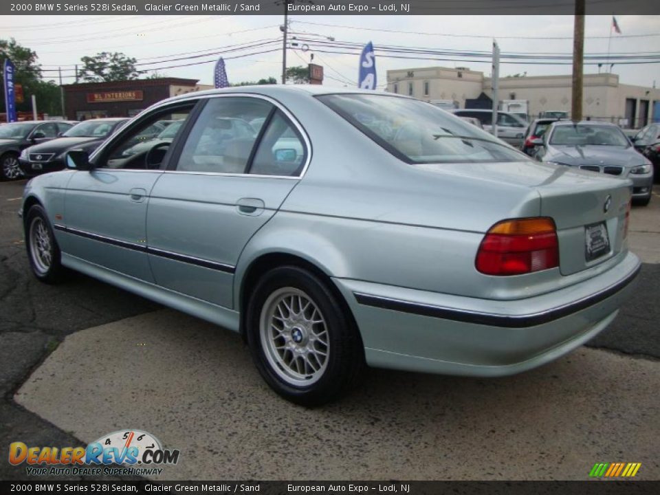 2000 BMW 5 Series 528i Sedan Glacier Green Metallic / Sand Photo #3