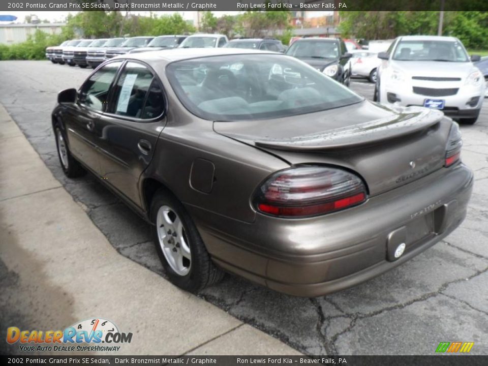 2002 Pontiac Grand Prix SE Sedan Dark Bronzmist Metallic / Graphite Photo #6