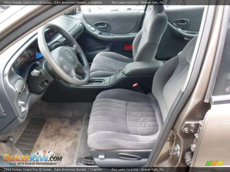 2002 Pontiac Grand Prix SE Sedan Dark Bronzmist Metallic / Graphite Photo #10