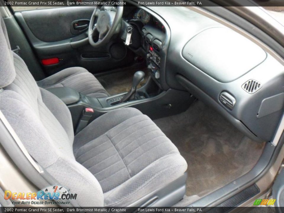 Graphite Interior - 2002 Pontiac Grand Prix SE Sedan Photo #20