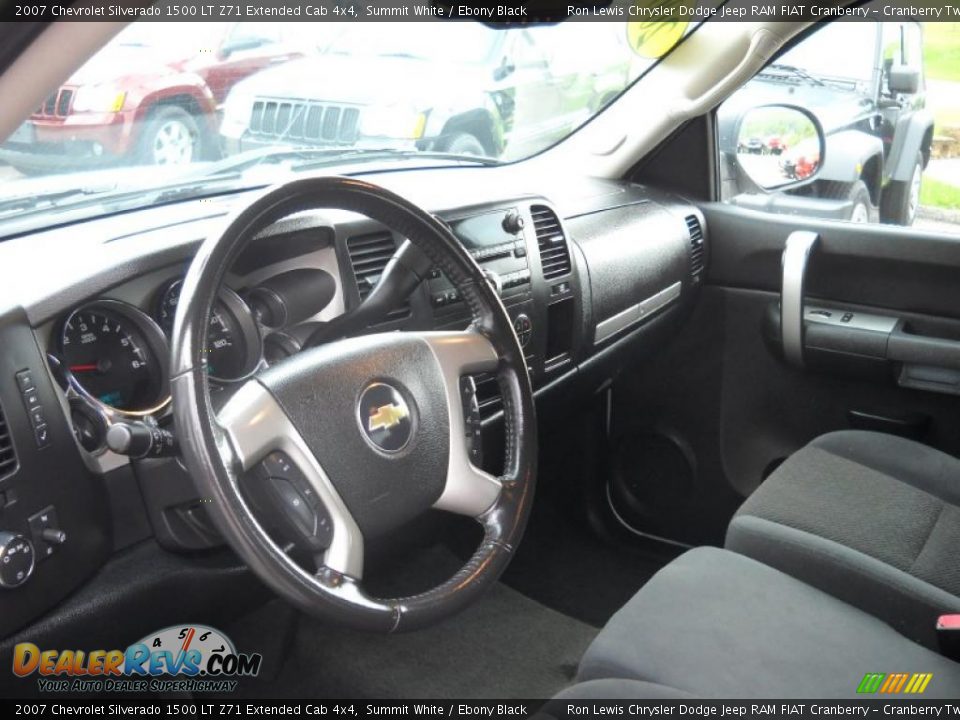 2007 Chevrolet Silverado 1500 LT Z71 Extended Cab 4x4 Summit White / Ebony Black Photo #7