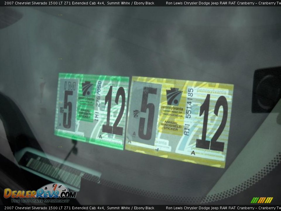 2007 Chevrolet Silverado 1500 LT Z71 Extended Cab 4x4 Summit White / Ebony Black Photo #14