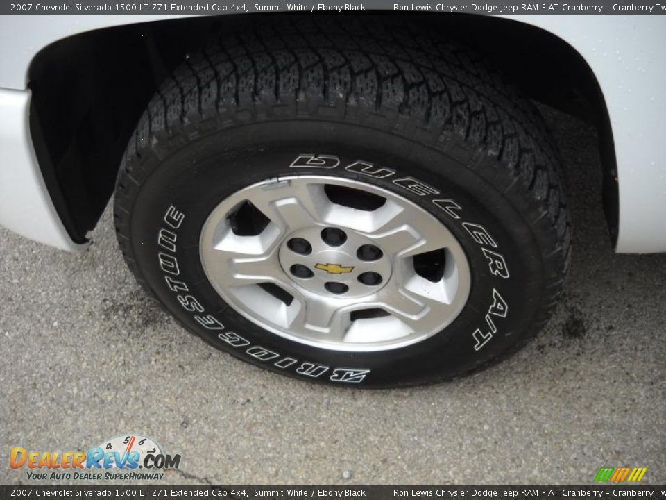 2007 Chevrolet Silverado 1500 LT Z71 Extended Cab 4x4 Summit White / Ebony Black Photo #15