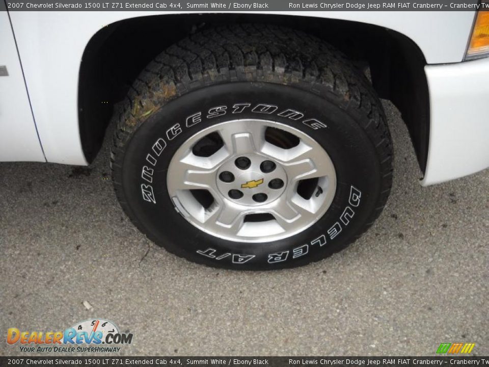 2007 Chevrolet Silverado 1500 LT Z71 Extended Cab 4x4 Summit White / Ebony Black Photo #19