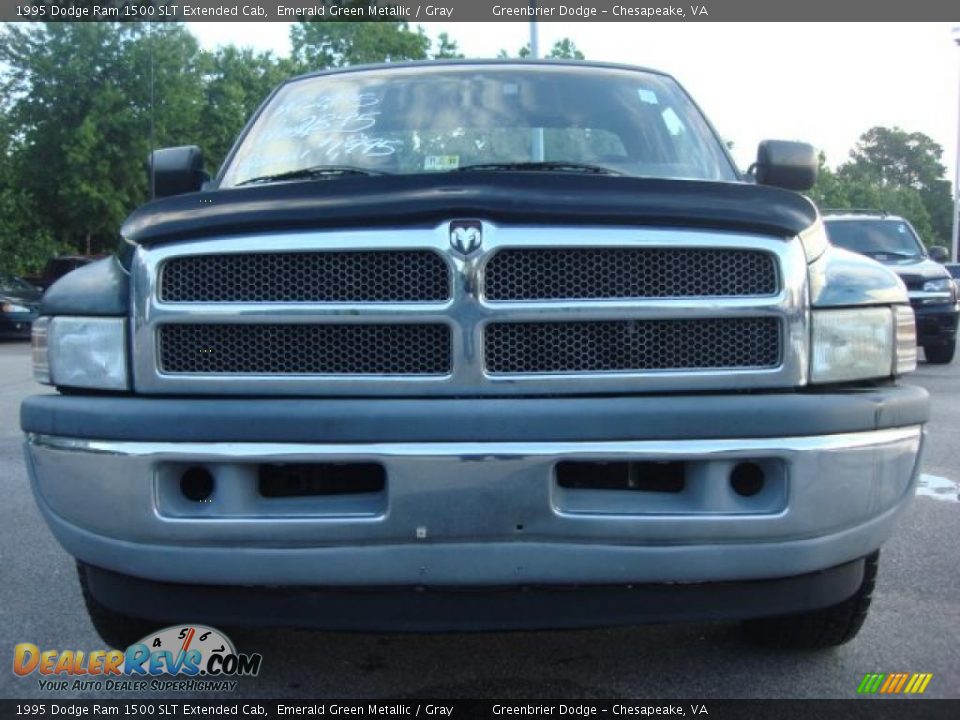 1995 Dodge Ram 1500 SLT Extended Cab Emerald Green Metallic / Gray Photo #6